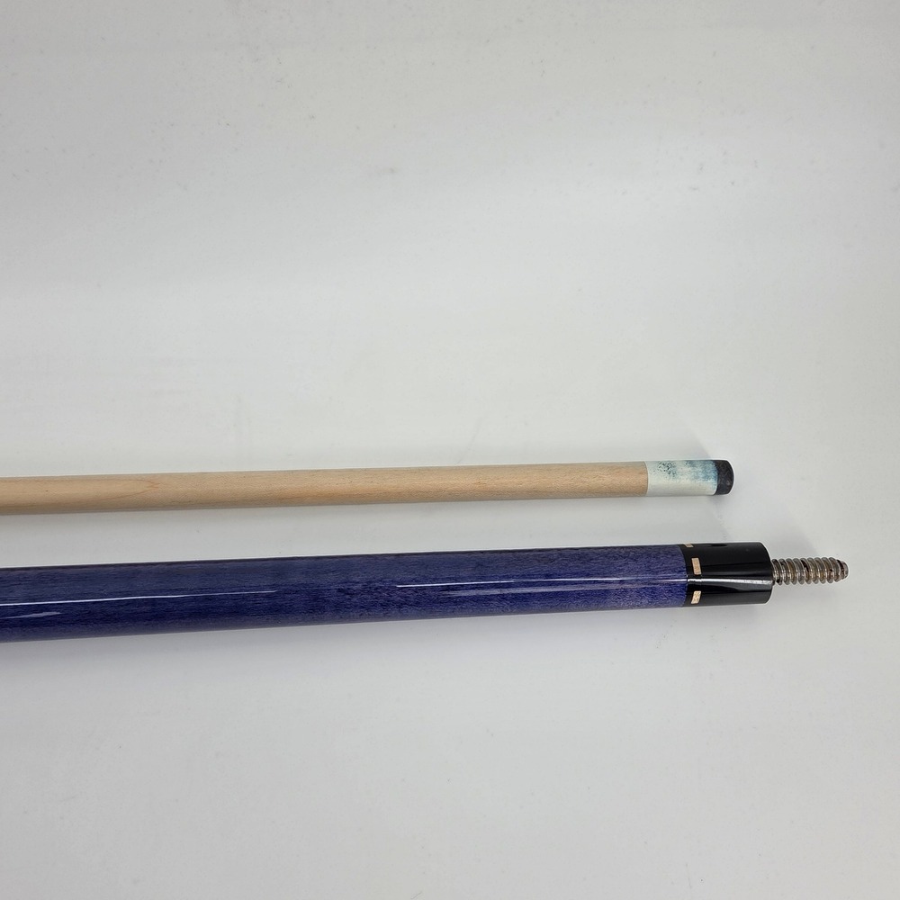 McDermott M61E Velocity Blue Maple Irish Linen Wrap Handle Vintage Pool Cue - Picture 9 of 15